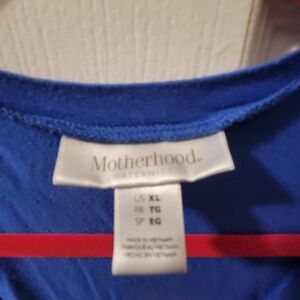 Blue maternity dress